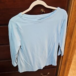 Chico's Blue Blouse with Long Sleeves
